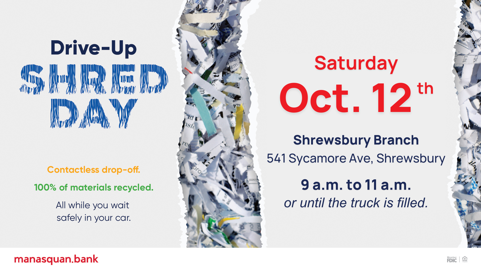 Shred Day - Shrewsbury Branch