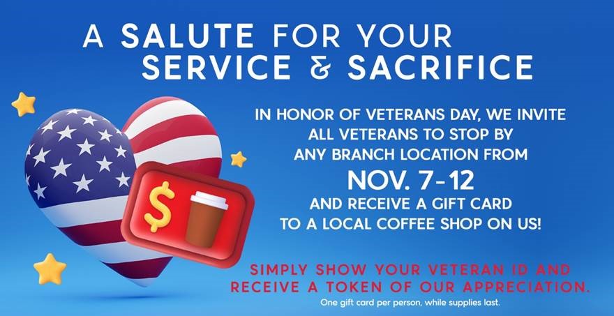Veterans Day Promotion 