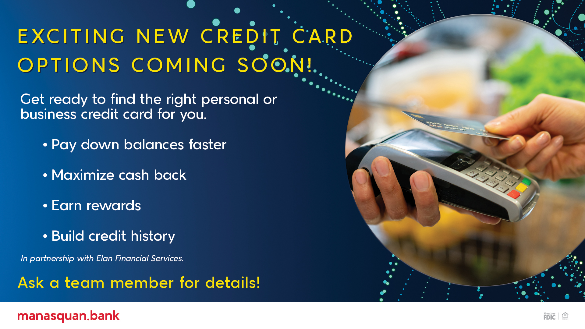 Exciting New Credit Card Options are Coming Soon!