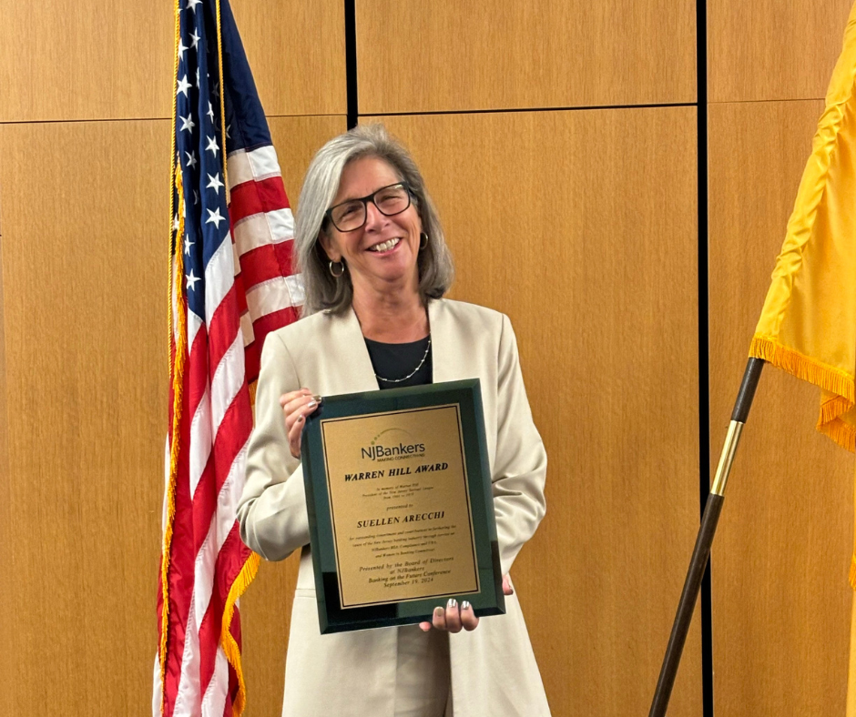 topsec Manasquan Bank Celebrates Suellen Arecchi as 2024 Warren Hill Award Honoree