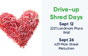 Join us at one of our upcoming Shred Days: Box Up, Drive Up & Stay Buckled Up!