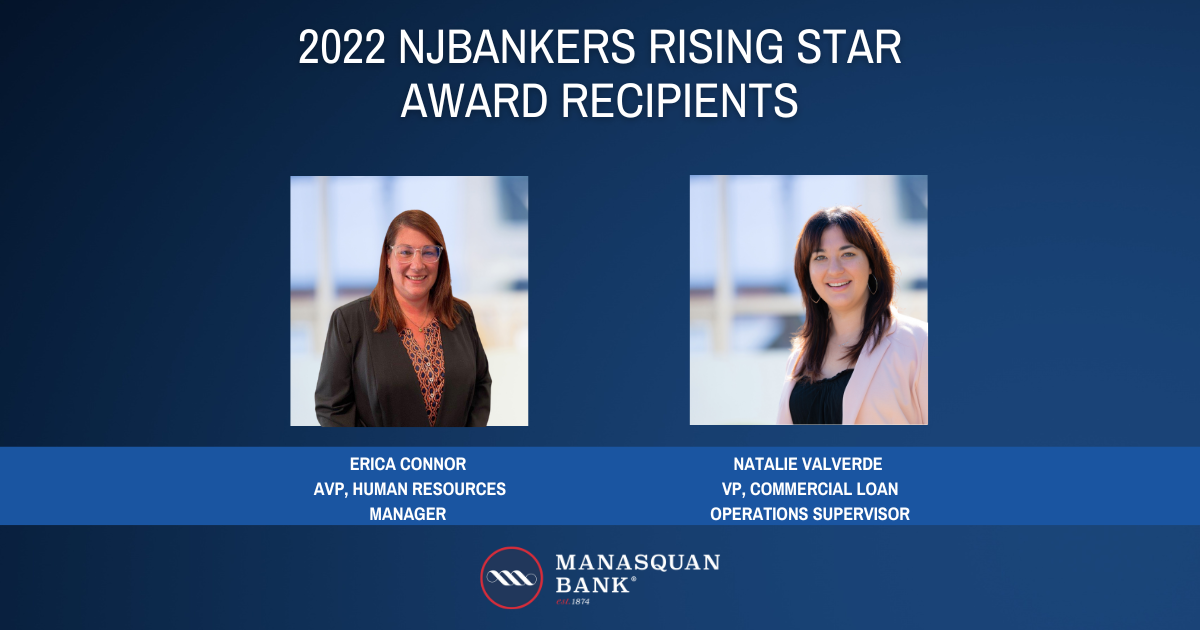 topsec Two Manasquan Bank Employees Receive Prestigious NJBankers Rising Star Award
