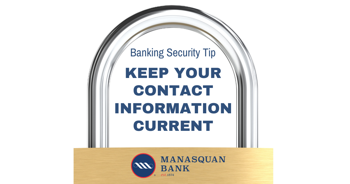 Security Tip: Keep Your Contact Information Current 