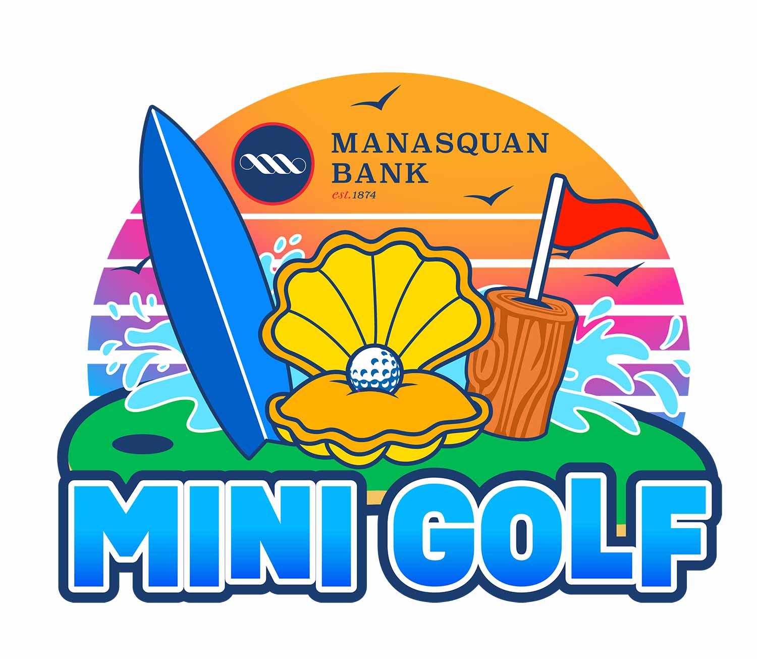 BlueClaws, Manasquan Bank Partner on Mini Golf Course