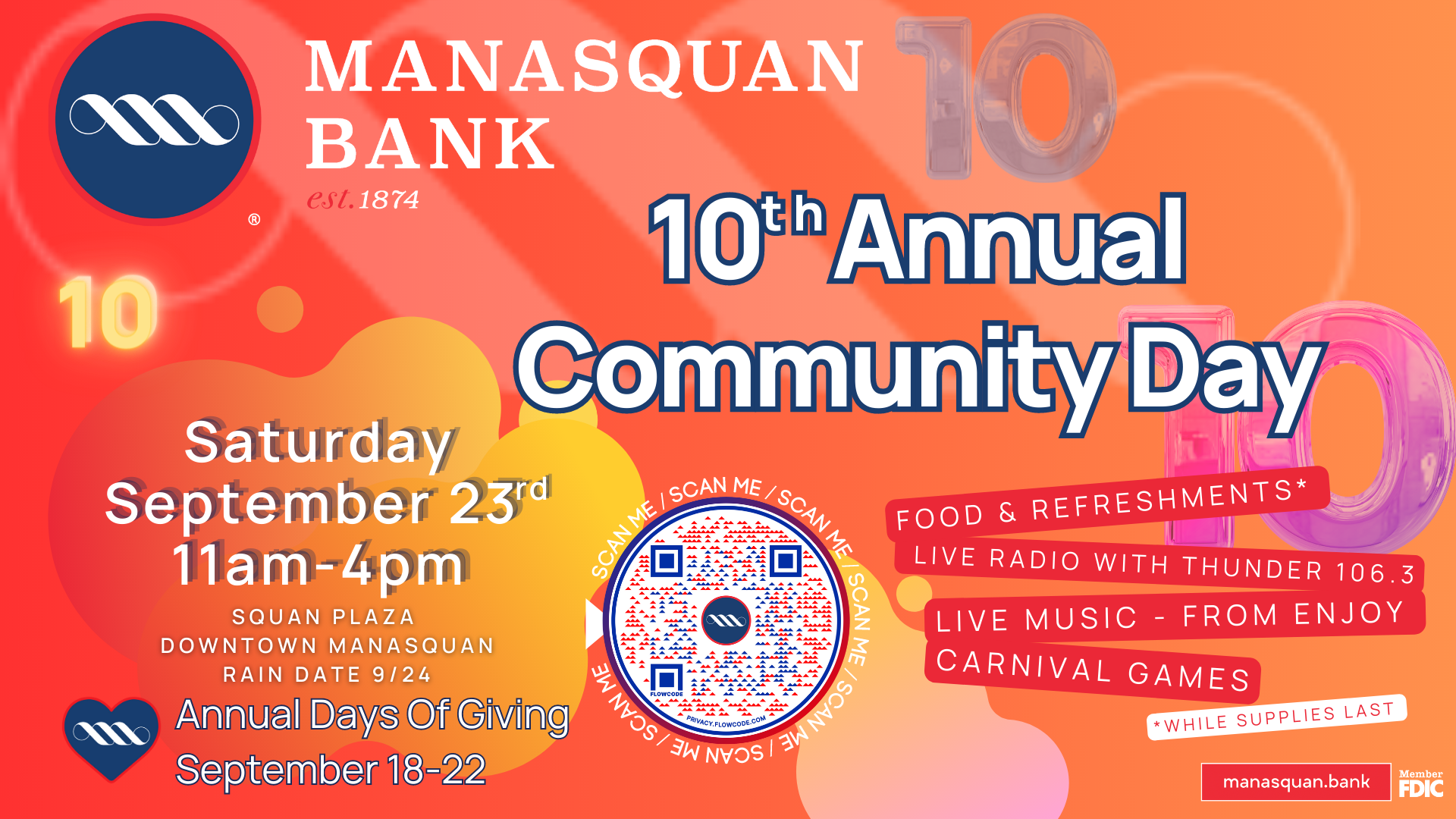 Community Day 2023 Manasquan Bank