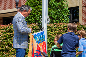 Manasquan Bank Charitable Foundation Hosts Ceremony to Raise Flag for Duchenne Muscular Dystrophy Awareness Month