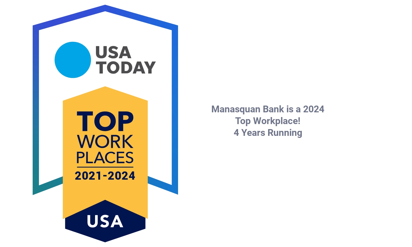 NJ Advance Media Names Manasquan Bank a Winner of the New Jersey Top Workplaces Award