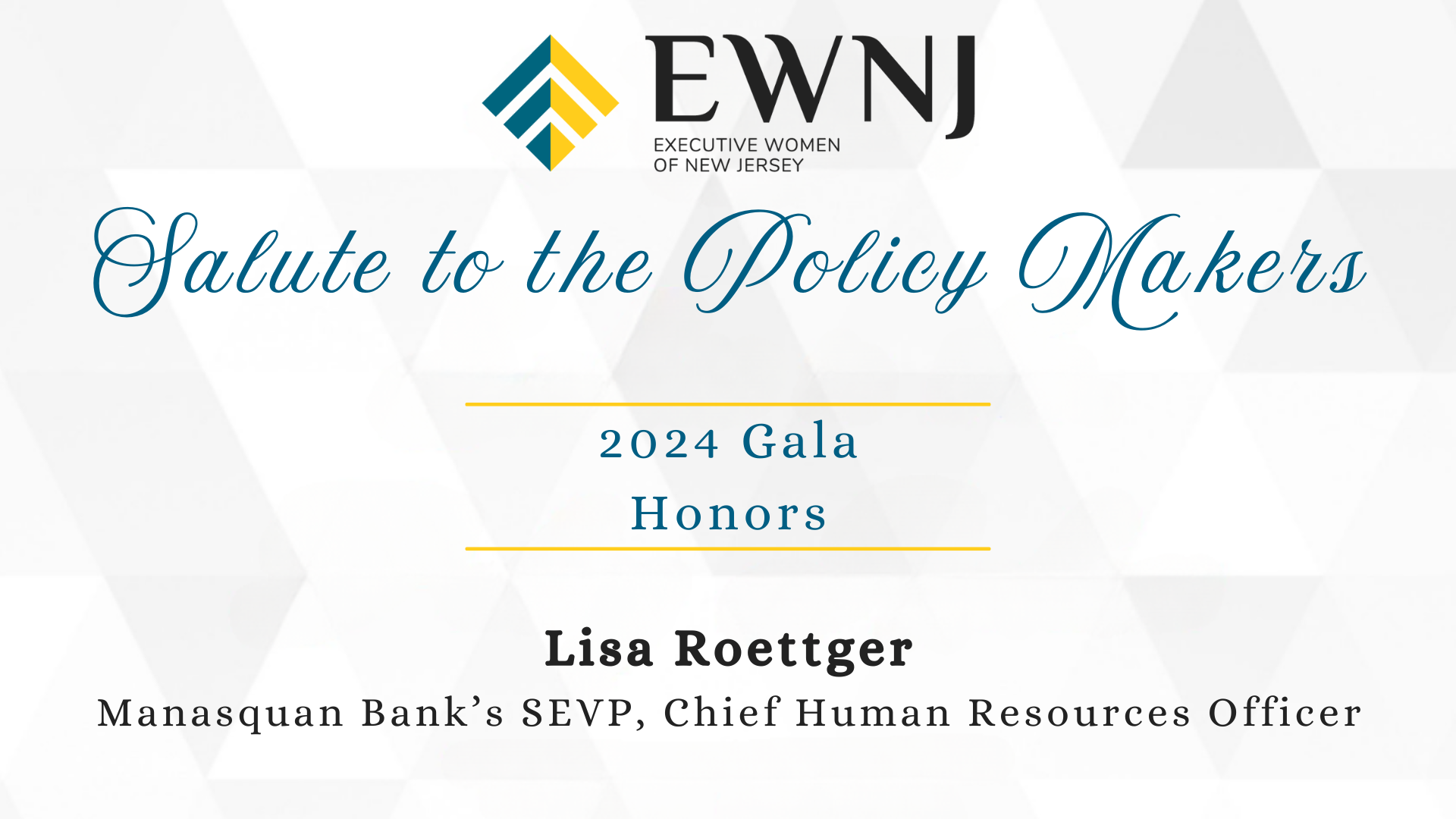 topsec Manasquan Bank's Lisa Roettger Honored by Executive Women of New Jersey at 2024 Salute to the Policy Makers Gala