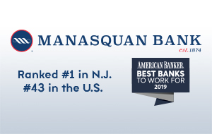 Manasquan Bank Named One of the Best Banks to Work For in 2019